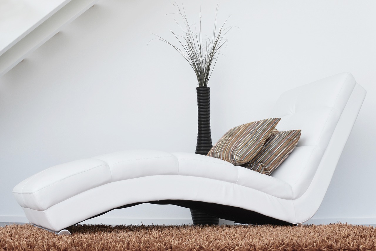 Bright living room with carpet and upholstered furniture